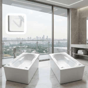 ABS Silver Bath Tub