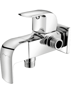2-Way Angular Stop Cock With Wall Flange