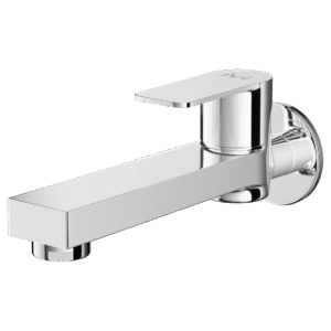 Long Body Bib Cock With Wall Flange