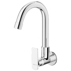 Sink Cock With Regular Swinging Spout (Wall Mounted)