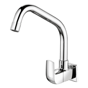 Sink Cock With Extended Swinging Spout (Wall Mounted)