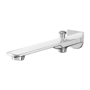 Bath Tub Spout With Button Attachment of Telephone Shower
