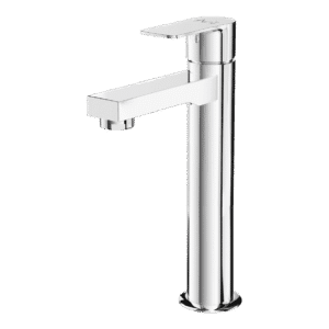 Single Lever Basin Mixer With Extension Body Fix Spout With 600mm Braided Hoses