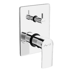 Single Lever Exposed Part Of 45mm Diverter Body Consisting Of Operating Lever, Wall Flange (With Seals) & Button Only (Suitable Item ALD-9082)