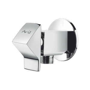 Angular Stop Cock With Wall Flange