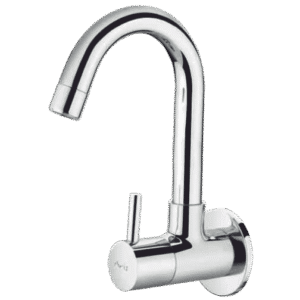 Sink Cock With Regular Swinging Spout (Wall Mounted)