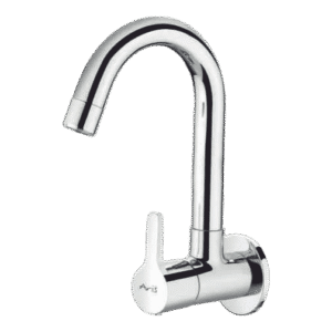 Sink Cock With Regular Swinging Spout (Wall Mounted)