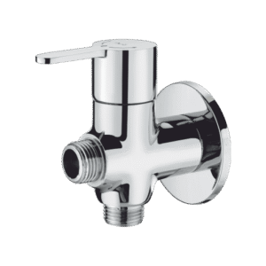 2-Way Angular Stop Cock With Wall Flange