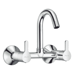 Sink Mixer With Regular Swinging Spout (Wall Mounted)