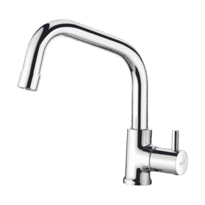 Sink Cock With Extended Swinging Spout