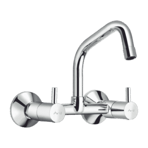 Sink Mixer With Extended Swinging Spout (Wall Mounted)