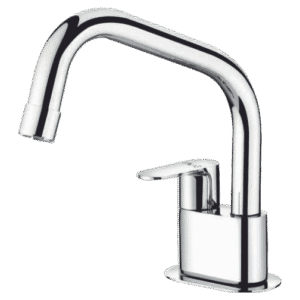Sink Cock With Extended Swinging Spout