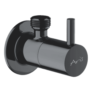 Angular Stop Cock Round With Wall Flange