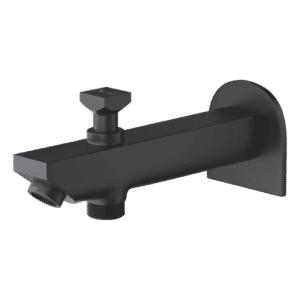 Bath Tub Spout With Button Attachment Of Telephone Shower