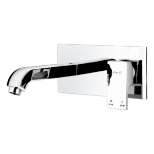 Exposed Part Kit Of Single Lever Basin Mixer with Adjustable Wall Flange