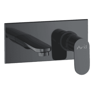 Exposed Part Kit of Single Lever Basin Mixer (Wall Mounted) With Basin Spout, Glassi and Adjustable Wall Flange (Suitable For ALDPVD-9873)