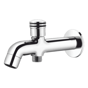 Spout With Button Attachment Of Telephone Shower