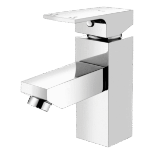 Single Lever Basin Mixer with 450 mm Braided Hoses