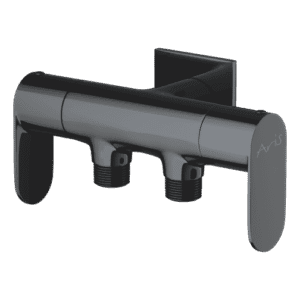 2-Way Angular Stop Cock With Wall Flange