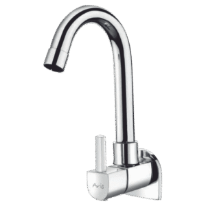 Sink Cock With Regular Swinging Spout (Wall Mounted)
