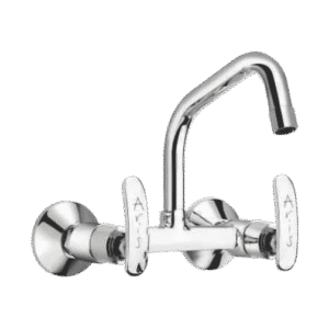 Sink Mixer With Extended Swinging Spout (Wall Mounted)