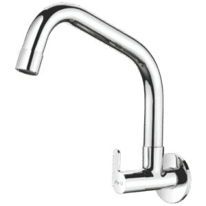 Sink Cock With Extended Swinging Spout (Wall Mounted)