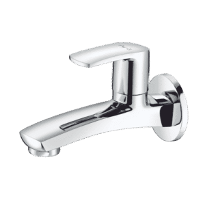 Long Body Bib Cock With Wall Flange
