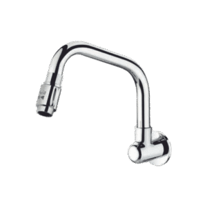 Sink Cock With Extended Swinging Spout