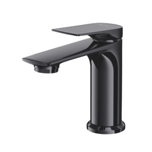 Short Single Lever Basin Mixer With 450 mm Braided Hoses